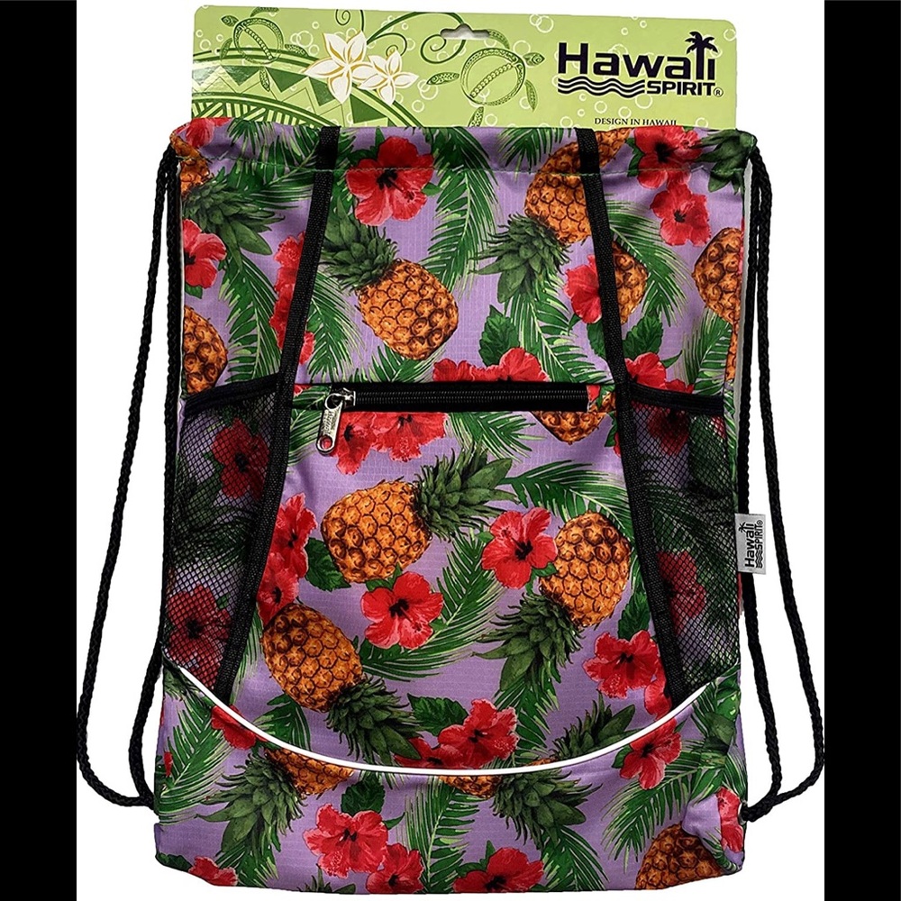 NWT Hawaii print Drawstring Backpack - Picture 1 of 1